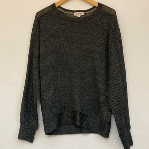 No Frills Los Angeles Pullover Knit Sweater Top Size Large